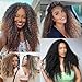 Leeven Pre Looped Micro Kinky Curly crochet Hair 8 Inch 8 Packs Wavy Beach Curly Crochet Hair Synthetic Micro Yanky Curly Twist Hair Extensions(T27/613#)