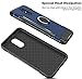 LG Q7 Case, LG Q7+ Case, GETE 360 Degree Rotating Ring Holder Kickstand Protective Cover Phone Cases for LG Q7 Plus (Blue)