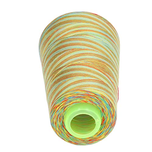 Hilo de costura de poliéster con alta resistencia a la tracción y fijación de color, bobina compacta resistente a lavado comercial para máquina de coser y trabajo a mano miniatura 6
