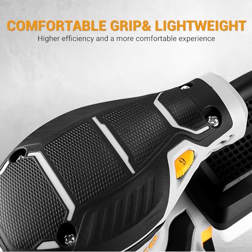 DEKOPRO Random Orbit Sander 300W with 16Pcs Sandpapers, 6 Variable Speed 14000RPM, 125MM Hand Electric Tool, High Performance Dust Collection System, Fit for Woodworking/Sanding 8 DEKOPRO Random Orbit Sander 300W with 16Pcs Sandpapers, 6 Variable Speed 14000RPM, 125MM Hand Electric Tool, High Performance Dust Collection System, Fit for Woodworking/Sanding - Image 8