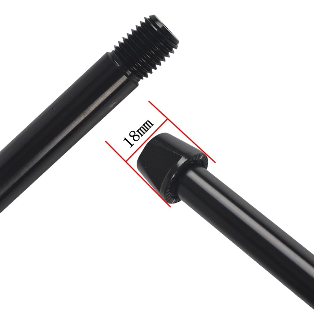Eje pasante de bicicleta de 12 mm, ruedas delanteras y traseras, pinchos de liberación rápida con paso de rosca de 1,5 mm, pinchos de eje ultraligeros de 15 mm