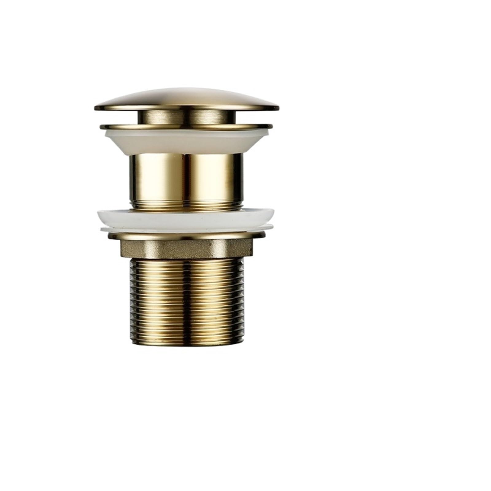 Basin Sink Pop Up Drain Pop Up Drain Button Bathroom Sink Drainer Siphon Waste Stopper Wash Basin Faucet Accessory Washbasin Pipe Black Gold Rose for Bathroom(Color1-1)