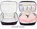 Travel Organizer Underwear Bag - Large Double Layer Packing Storage Bag - Fits Large Bra, Socks, Underpants, Cosmetic, Toiletry Kit (Purple)