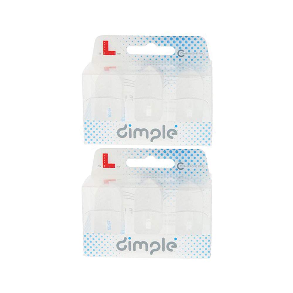 L-Style Dart Flights: L6 PRO Slim - 2 Pack - Dimple Texture - Pearl White — image 1