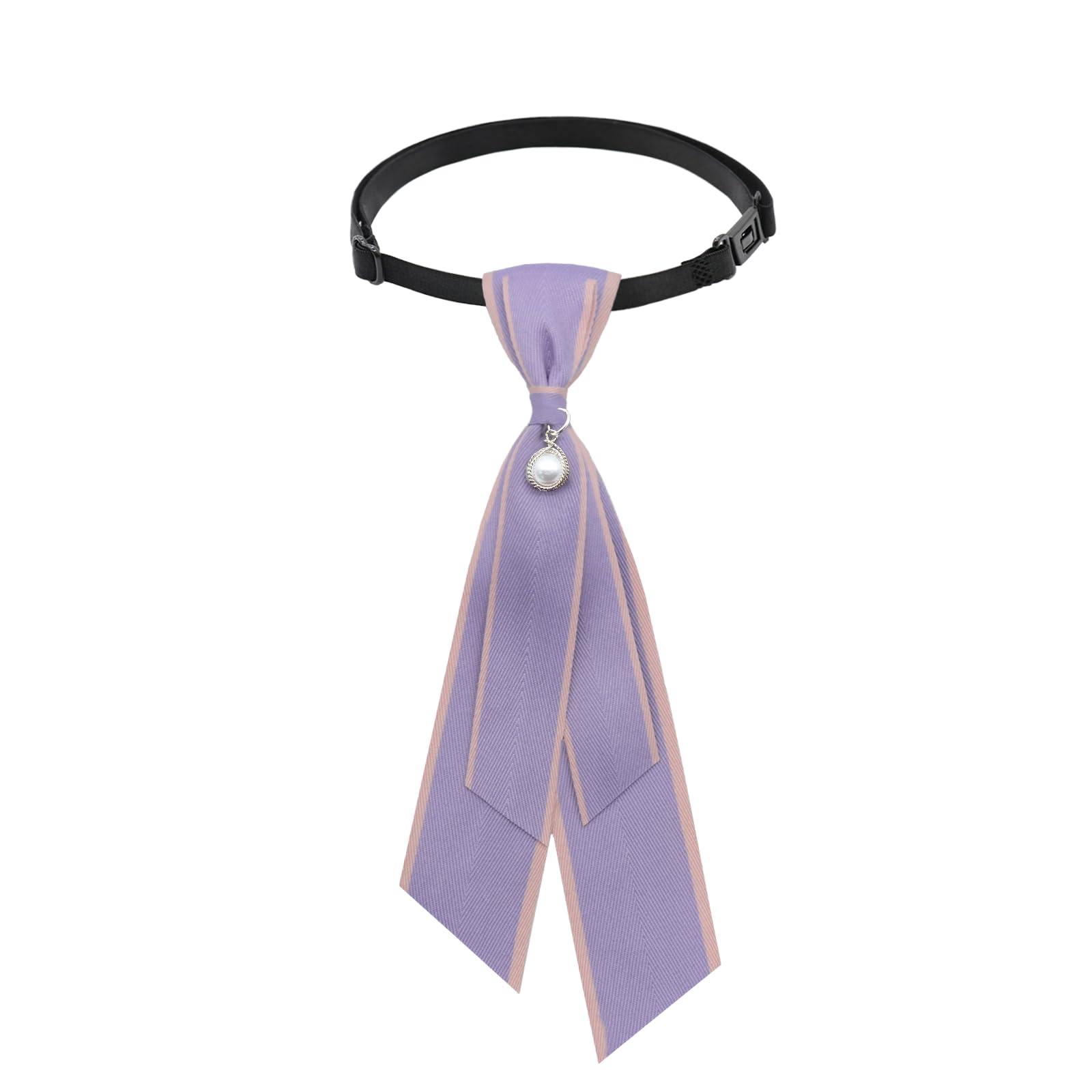 LJBFNN Bow Ties for Women, Adjustable Cute Short Womens Tie with Pearl