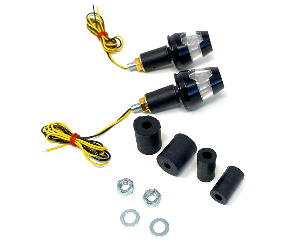 Alchemy Parts Embout Guidon Clignotants pour Moto Ou Scooter 22mm 25mm 28mm Homologuée Paire