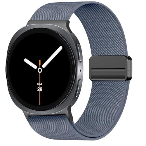 Image of Stretchy Magnetic Band for Samsung Galaxy Watch 9 8 40mm 44mm /Classic 46mm | Elastic Fabric, Nylon Sport Strap Replacement Wristbands No Gap for Samsung Galaxy Watch 8 9 Band 40mm 44mm /8 Classic 46mm