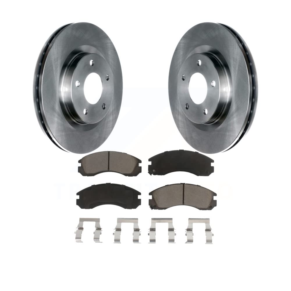 Photo 1 of Transit Auto - Front Disc Brake Rotors And Ceramic Pads Kit For 2017 Mitsubishi Lancer With 294mm Diameter Rotor K8C-100328