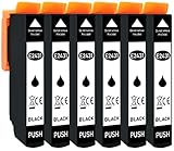 Vídeo: 6 cartuchos de tinta XL solo de color negro para Epson Nr.24XL T2431 adecuado por ejemplo para Epson Expression Photo XP 55, Photo XP-750, Photo XP-760, Photo XP-850, Photo XP-950, Photo XP-960