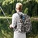 Piscifun Fishing Tackle Backpack with 4 Trays, Large Outdoor Storage Tackle Bag with Protective Rain Cover Digital Camouflage