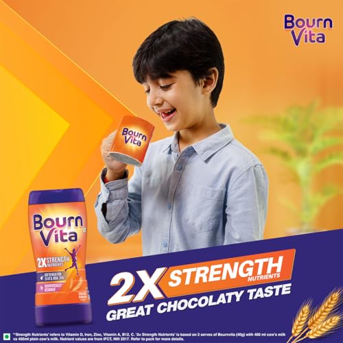 Image of Bournvita Chocolate Nutrition Drink Pouch with Bagpack, 1 kg