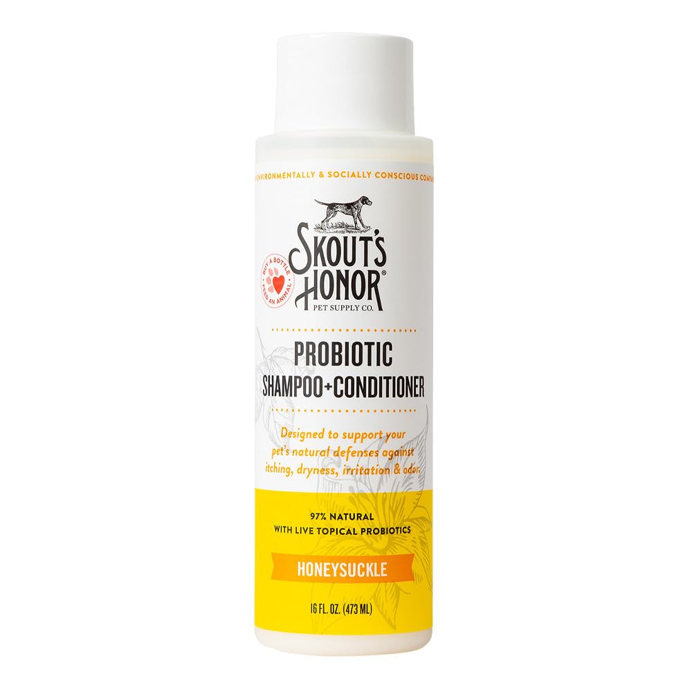 Skouts Honor Probiotic 2 in 1 Shampoo & Conditioner for Pets - Honeysuckle 473 ml (B085VSYKT2) Amazon Price History, Amazon Price Tracker