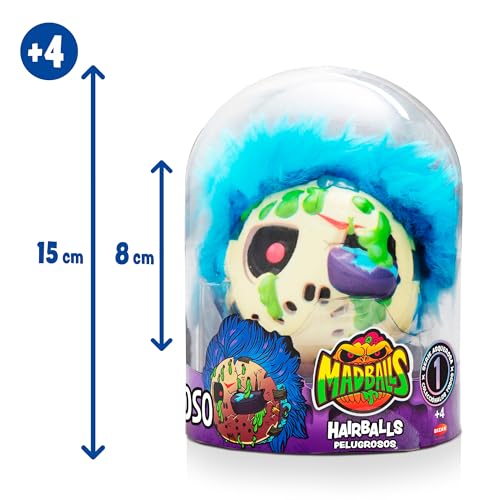 Bizak Haarige Madballs, Monsterbälle mit Haar und Squishme-Textur, böses Auge, 6 Sammeldesigns, ab 4 Jahren (64432950-6)