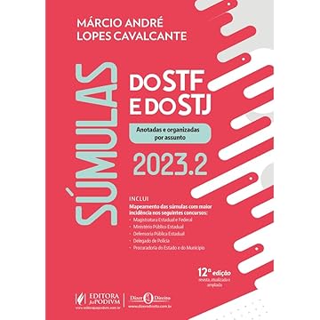 Capa do livro Súmulas do STF e do STJ Anotadas 2023. 2º Semestre