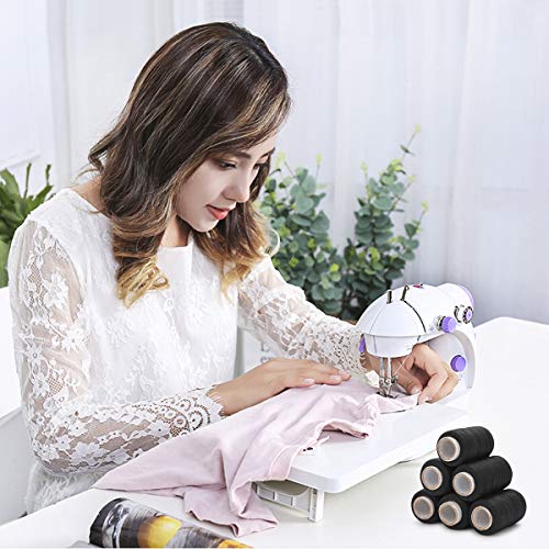Set de hilo para coser 12 colores 40S/2 para máquina y mano miniatura 6