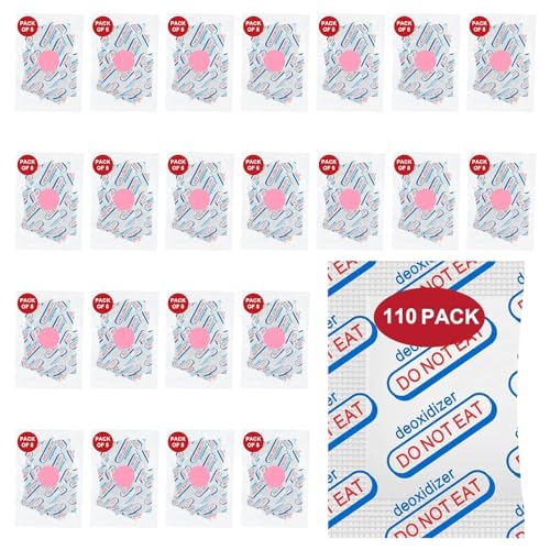 LinsKind 110 pacotes de absorvedores de oxigênio de grau alimentí...