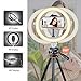 10” Selfie Ring Light with Tripod Stand & Phone Holder for Makeup and YouTube Live Streaming, Torjim Dimmable LED Camera Beauty Ringlight Lamp with 3 Light Modes & 11 Brightness Levels