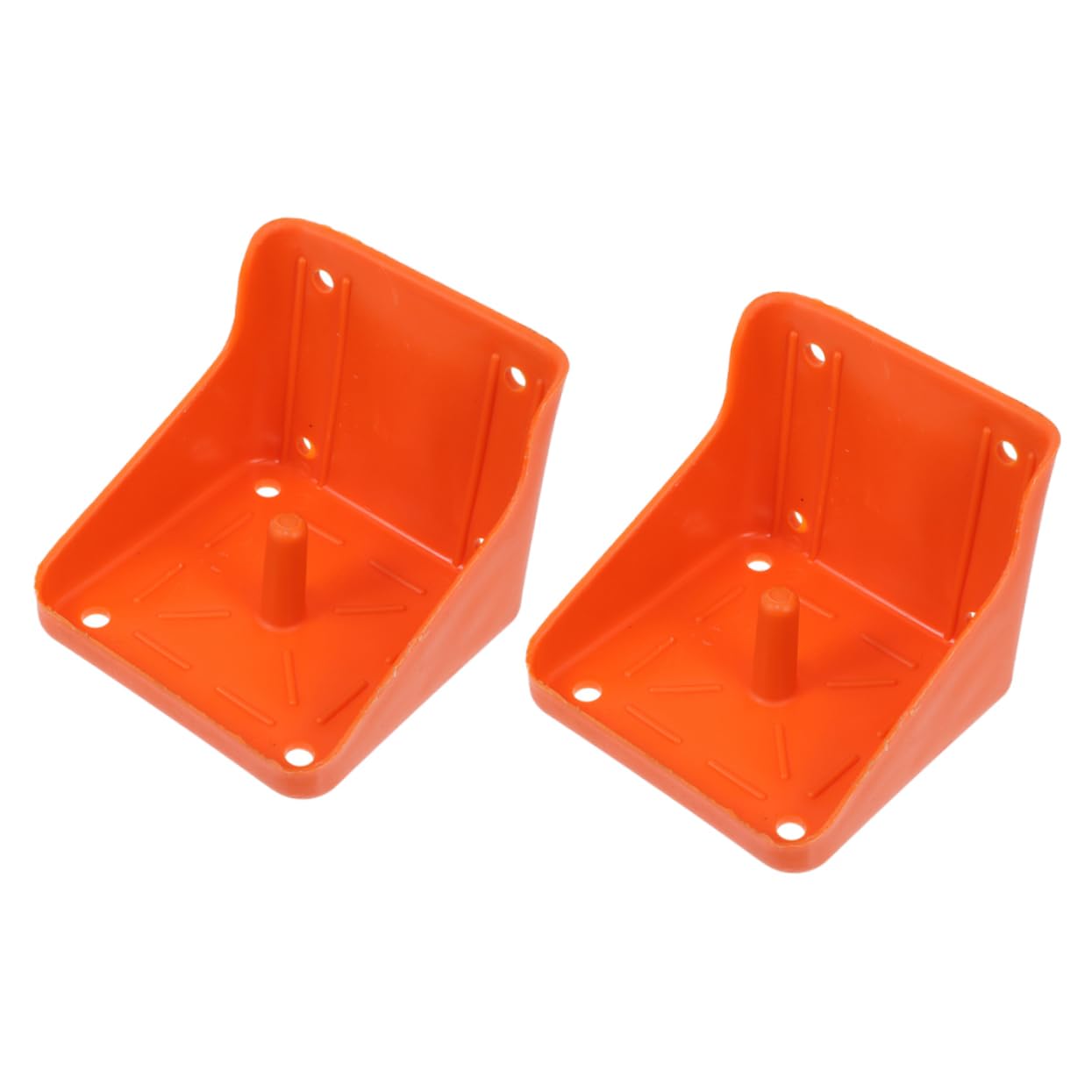 Mipcase Support Plusieurs styles pour Alimentation du Bétail en Extérieur Plusieurs styles en PE Épais 2 Pièces Fond Antidérapant et Structure Robuste pour Bloc Minéral pour Moutons