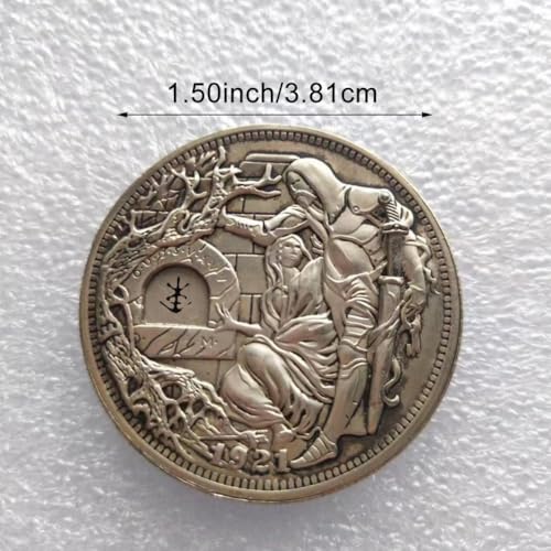 Hobo Dollar Saint Graal : pièce de monnaie errante en métal ciselé main