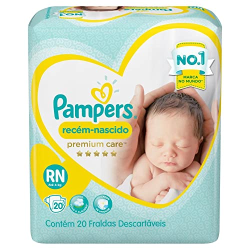 Pampers Fraldas Recém Nascido Premium Care Rn 20 Unidades