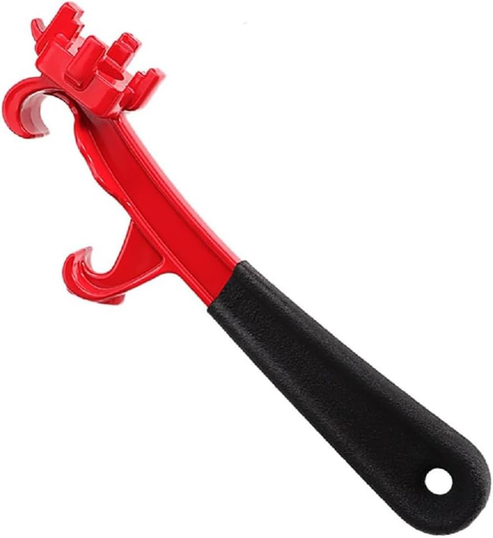 RIBJSHE Drum Plug Wrench Aluminum Drum Cover Wrench 55 Gallon Steel Drum Plastic Drum Opener 10, 15, 20, 30, 55 Gallon Drum Cover Wrench Drum Cover Lifter 5 Gallon Metal Pickle Barrel Bottle Opener