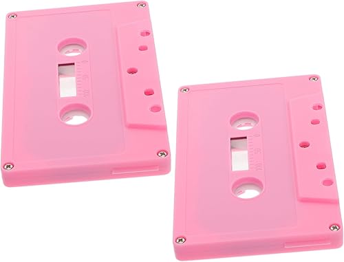 2 piezas de cinta de casete retro colorida decoración casetes de audio en blanco para decoración de fiesta de música, proyectos de bricolaje únicos