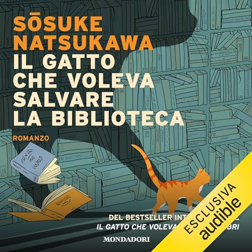 Il gatto che voleva salvare la biblioteca Audiolivro Por Sosuke Natsukawa capa