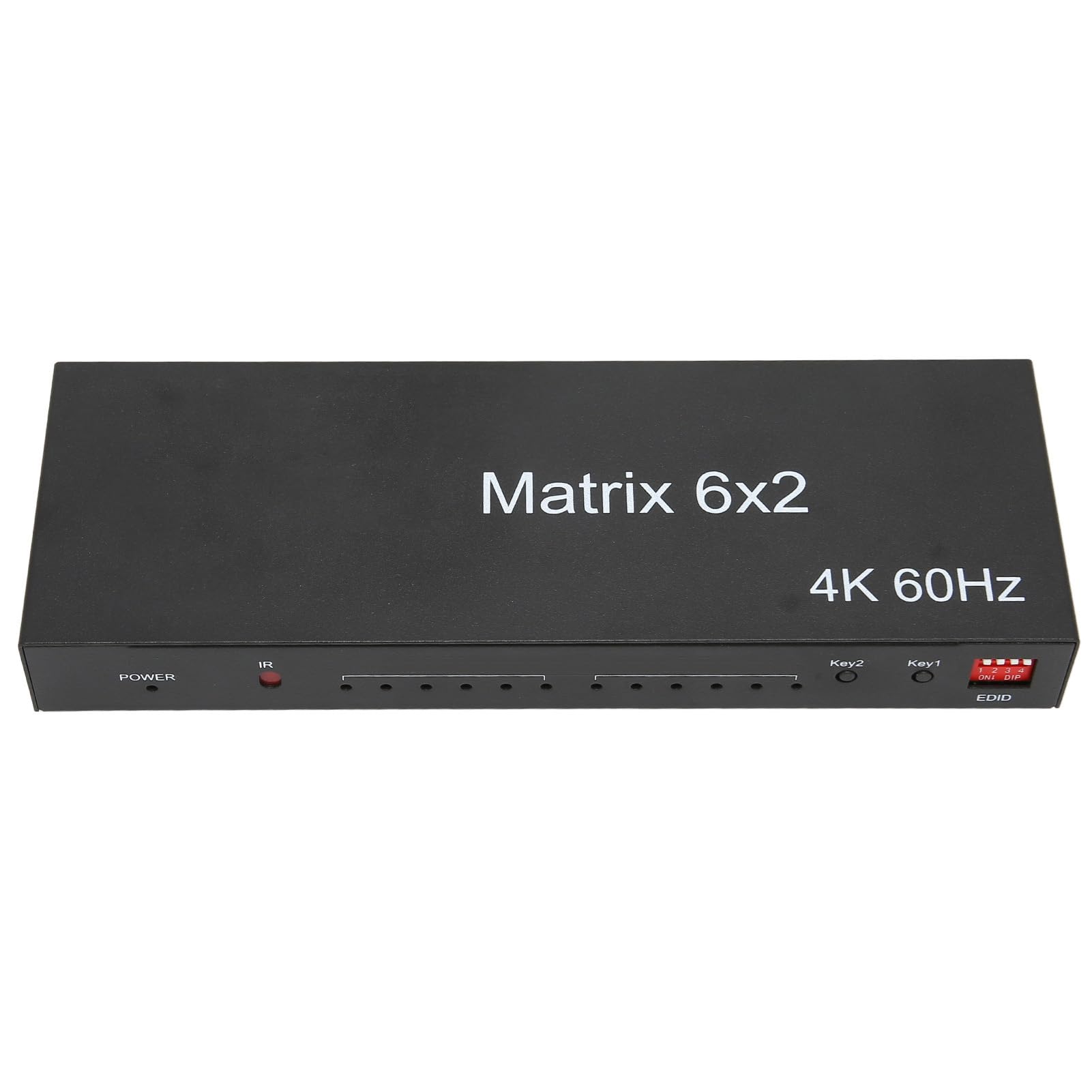 6x2, Rozdzielacz 6 na 2 Wyjścia, Obsługuje 4K 60 Hz (Wtyczka UE)
