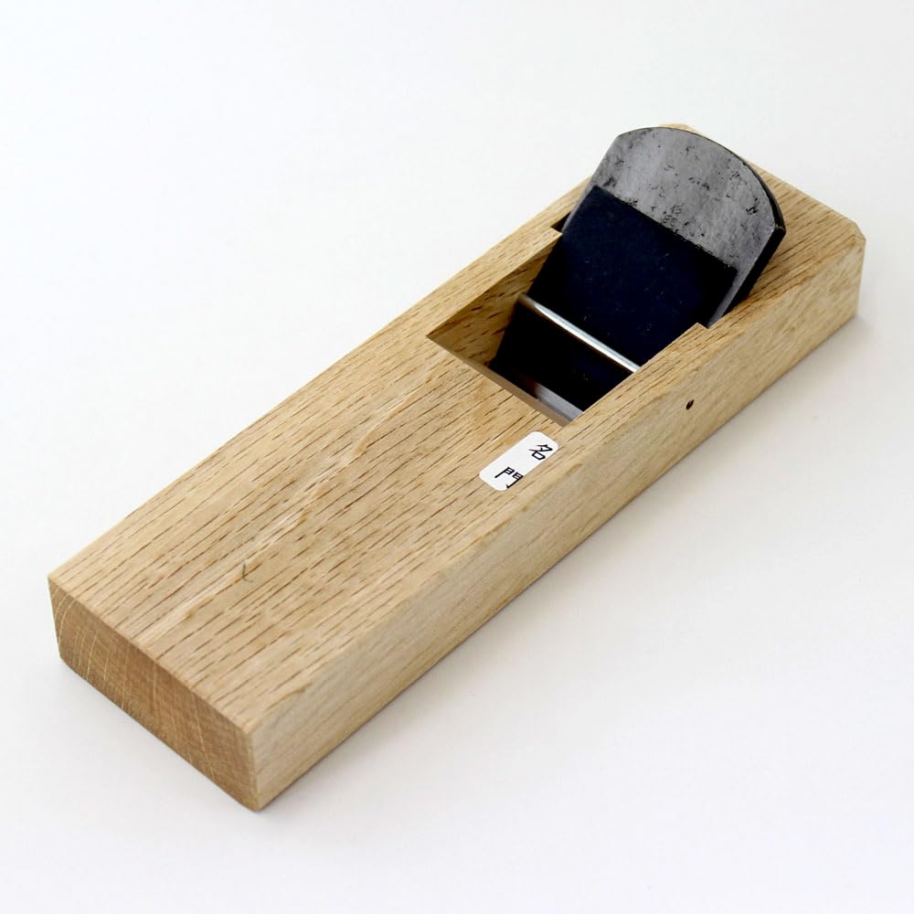 ➆常三郎 名門外丸鉋 押金付 白樫 48mm