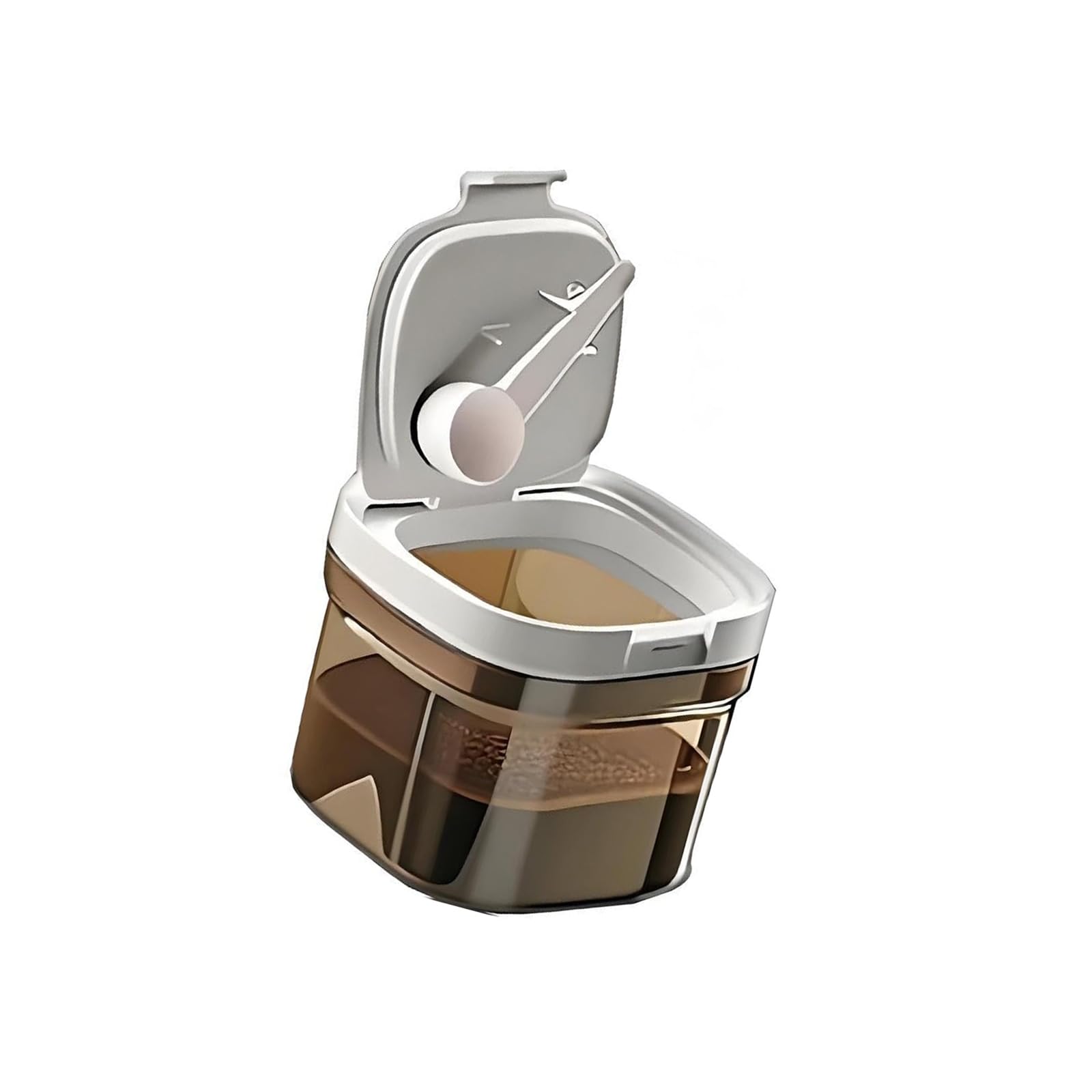 CUNZJIA Storage Container with Builts in Spoon for Dry Food Kitchen Organization and Easy Access