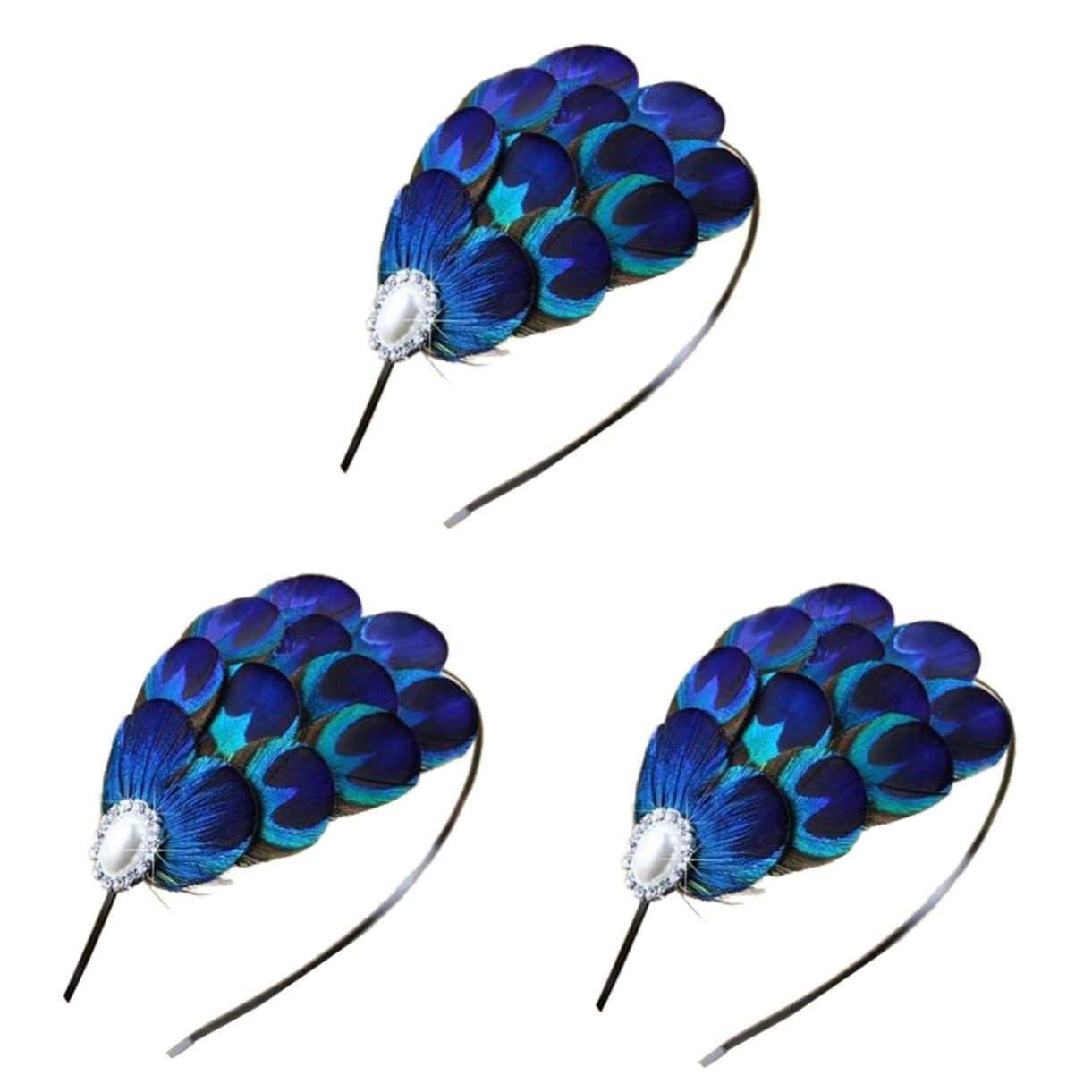 DOITOOL 3stücke Vintage Haarschmuck Für Bräute Elegante Haarspange Aus Bunten Federn Für Hochzeiten Und Besondere Anlässe Leicht Und Tragbar Perfektes Accessoire Für Prom Partys Und