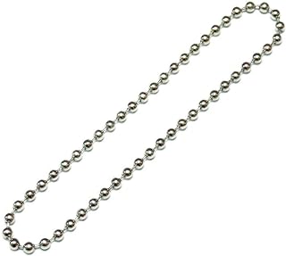 #10 NICKEL Plate METAL BEAD CHAIN for CLUTCH ROLLER WINDOW SHADES - 48" Loop