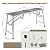 Adjustable Work Platform, 660 Lbs Folding Work Platform 55" L x15 W, Work Platform Adjustable Height for Home Improvement, Drywall Painting, Maintenance at Height (55x15in)