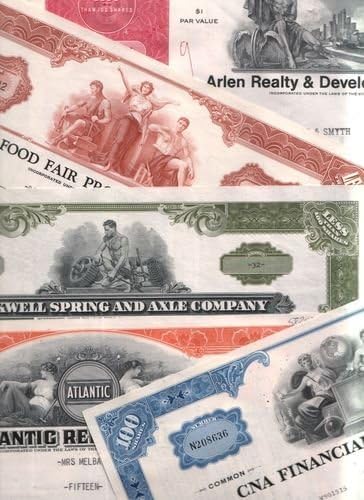 50 Different Rare Original Vintage US Stock Certificates, Many Big Names, Lowest Price! Buy 1 get 50 Different (Letters A-L), Buy 2 get 50 ADDITIONAL Different (Letters M-Z). Buy 2 to get 100 Different (Letters A-Z)