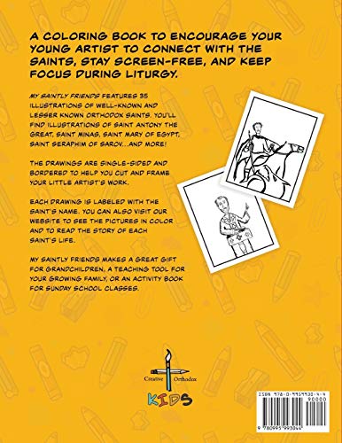 My Saintly Friends: A Creative Orthodox coloring book for kids (Creative Orthodox Coloring Books) - Image 2