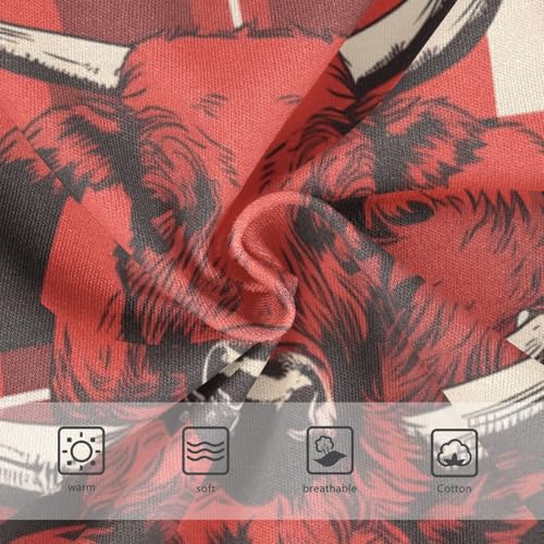 KLL Buffalo Plaid Little Boys Comfort Nighttime Underwear Breathable Children Undies3