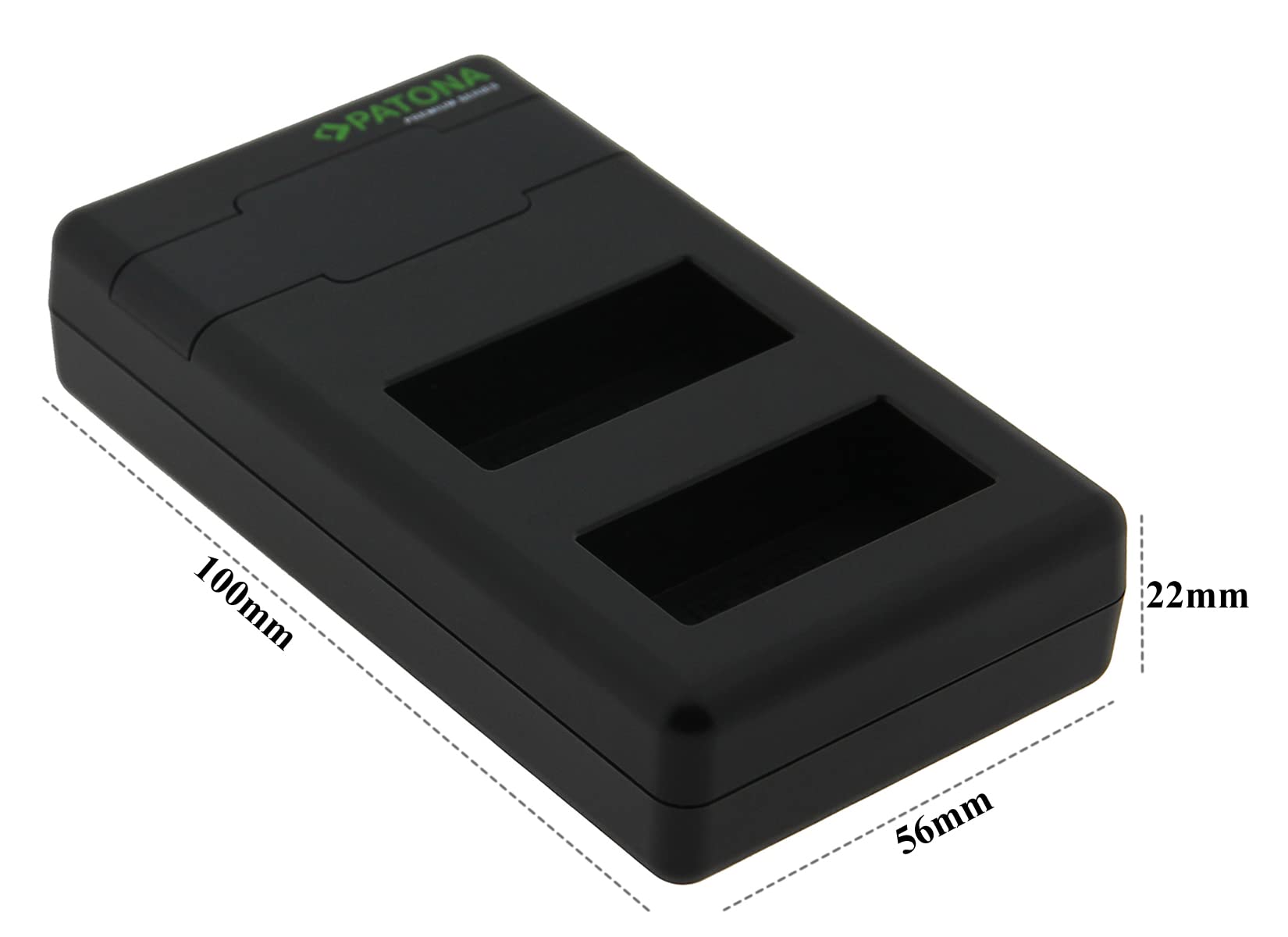 PATONA NP-W126s NP-W126 Premium Caricabatterie PD-Performance (1000mA), Caricatore Dual LCD USB-C PD/QC capace, ricarica rapida con alimentatore 20W compatibile con Fujifilm X-M5 X100VI X-S10 X-T30