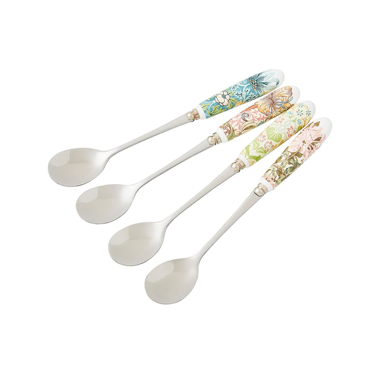 Cuillères de table William Morris lot de 4 petites cuillères à dessert fleuries