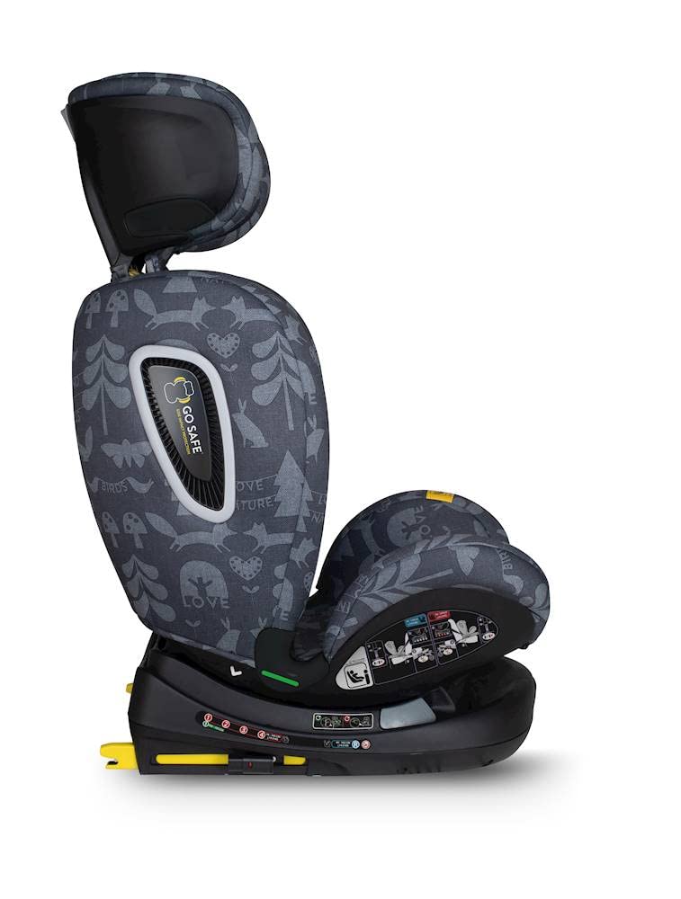 COSATTO Seggiolino Auto, All in All Rotate i-Size - Girevole a 360°, Gruppo 0+123, 0-36 kg, 0-12 anni, ISOFIX, ERF, Antifuga (Nature Trail Shadow)