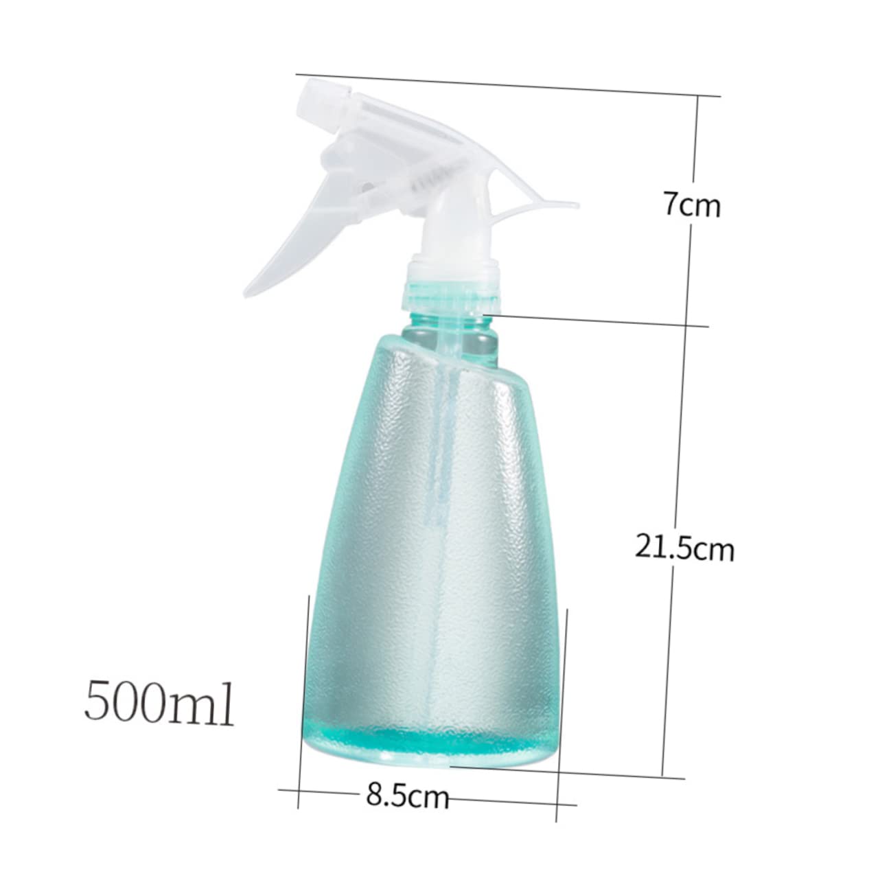 BESPORTBLE Lot De 2 Vaporisateurs Vides De 500 Ml Arrosoirs De Jardin Rechargeables Vaporisateurs Légers Et Anti-fuites 5 Pièces X 2
