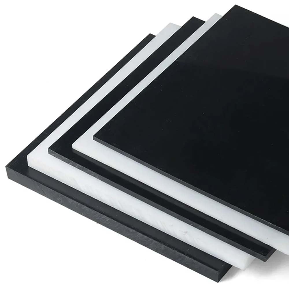 Schwarze/weiße POM-Platte 100x100mm, 3-60mm Dick - Technische Kunststoffplatte For CNC-Fräsen, DIY-Handwerkzeugteile Und Modellbau (1 Stück)(White,60x100x100mm)