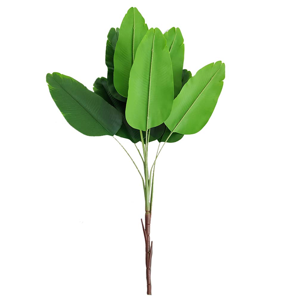 Buy Aisamco Artificial Tropical Leaf Spray Large Strelitzia Reginae 9 Leaves Artificial Tropical