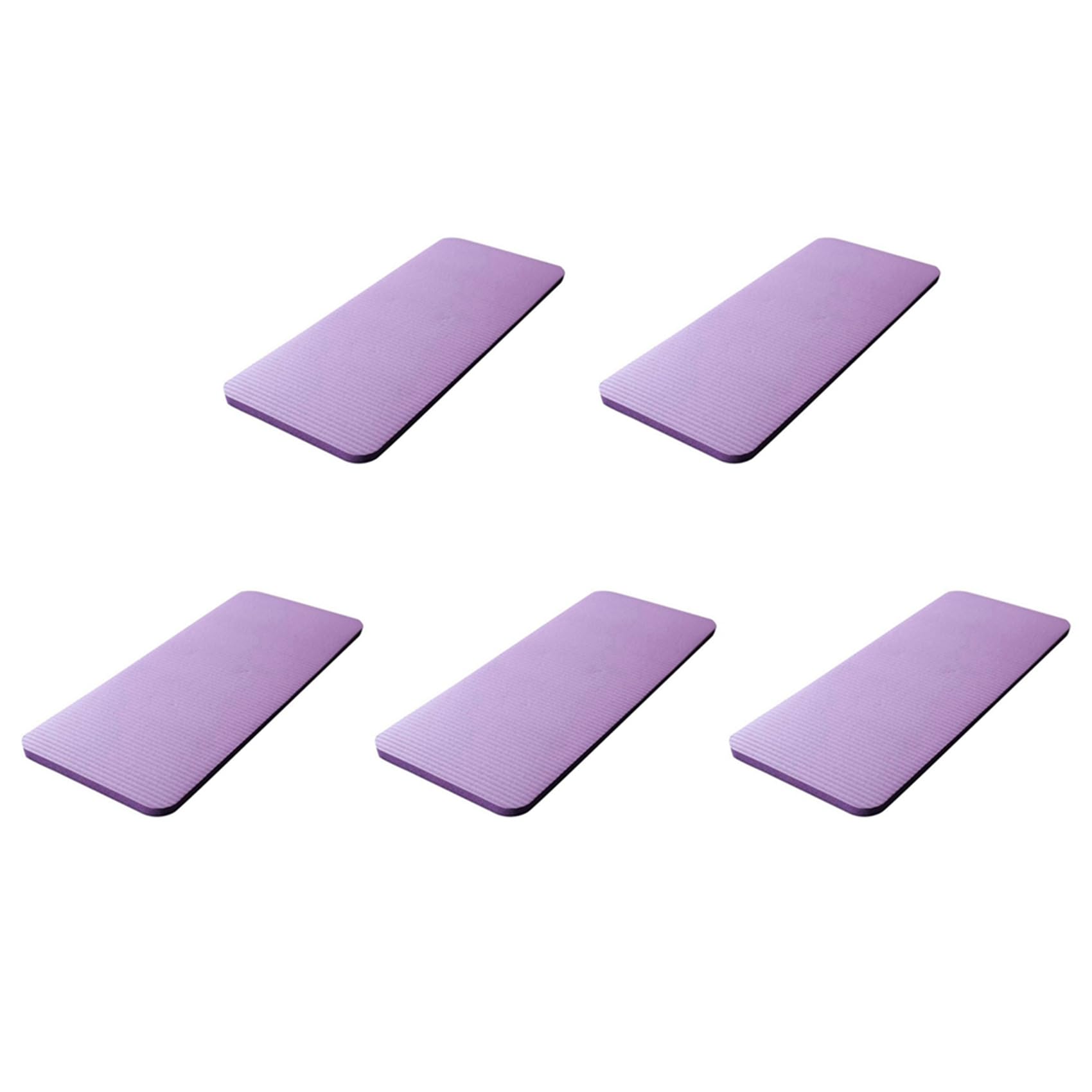 5X Esterilla de Yoga Gruesa de 15 mm Almohadilla de Codo de Rodilla Espuma Comfort Colchonetas para Ejercicio Yoga Pilates Almohadillas para Interior Entrenamiento Físico, Púrpura