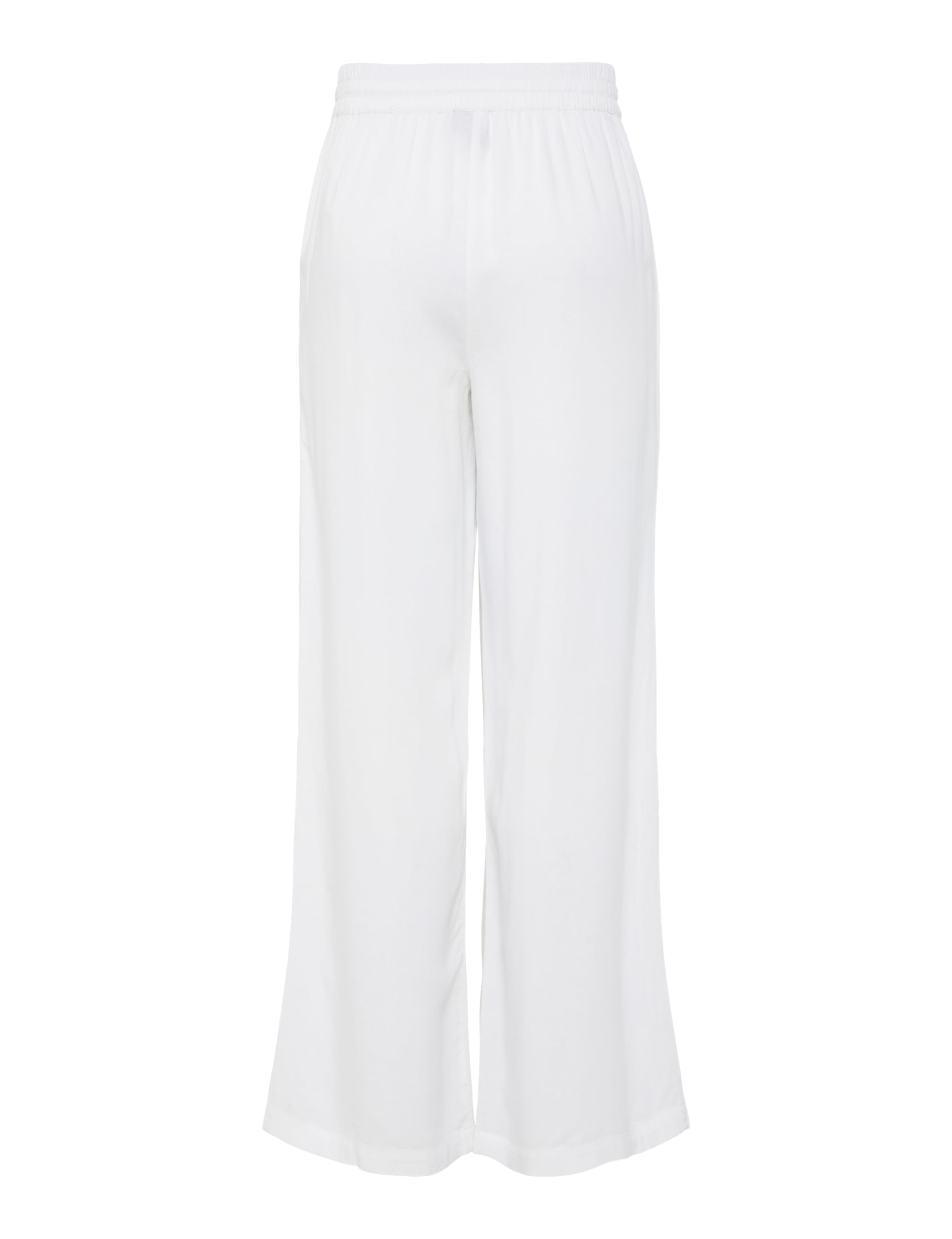 PIECES Pcpia Hw Wide Pants Pwp Mm Noos, Bright White, L