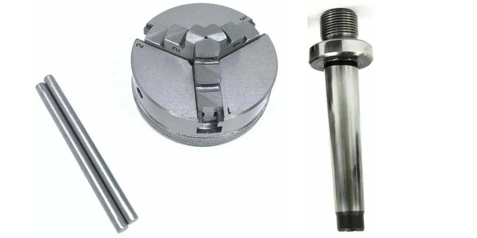 Mandrin auto-centrant acier à 3 mâchoires 65 mm filetage M14 x 1 haute concentricité avec MT2