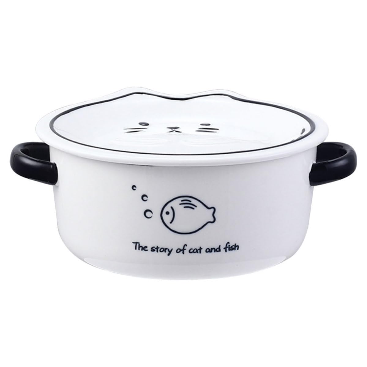 SECFOU Tazón de Ramen Cerámico 1 Juego 800ml Apto para Microondas | Resistente al Calor Desgaste, Uso en Lavavajillas, para Fideos Instantáneos y Sopa