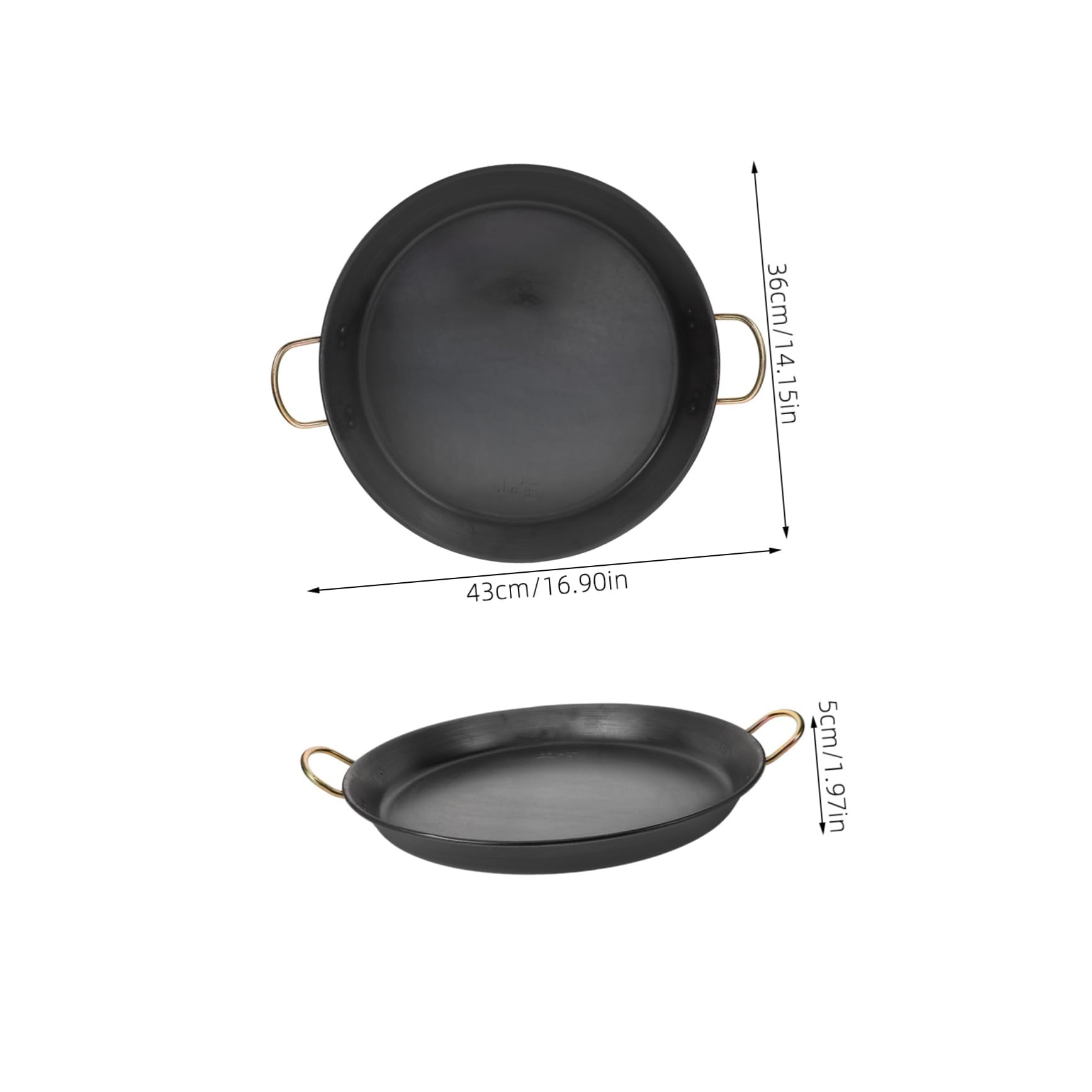 ABOOFAN Thickened Nonstick Pan for Eggs Skillets Pancake Omelet Cooking Pan Double Side Flip Clad Nonstick Cast Iron Outdoor Camping
