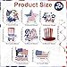 Lyosehy 16pcs 4th of July Hanging Swirls Decorations Fourth of July Swirls Ceiling Streamers Decor American Flag Stars Hanging Swirls for Indepence Day Themed Patriotic Party Deocr Supplies