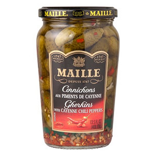Maille Cornichons,Cayenne Chili 13.5 Oz (Pack Of 12