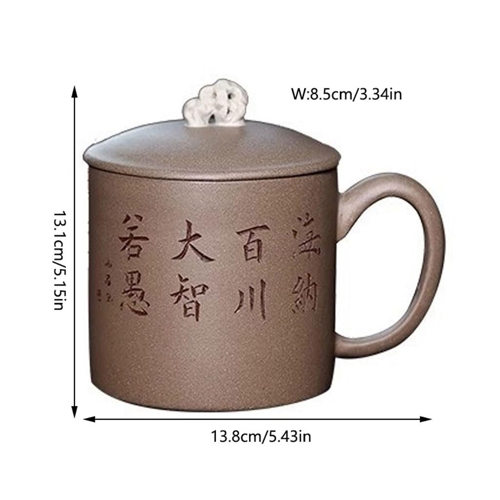 Tasse à Thé Tasse de Sable Violet avec Filtre, Compartiment for Tasse à thé, Tasse à Eau, Tasse à thé, Tasse à thé Kung Fu for Hommes de Grande capacité Diffuseur de Thé